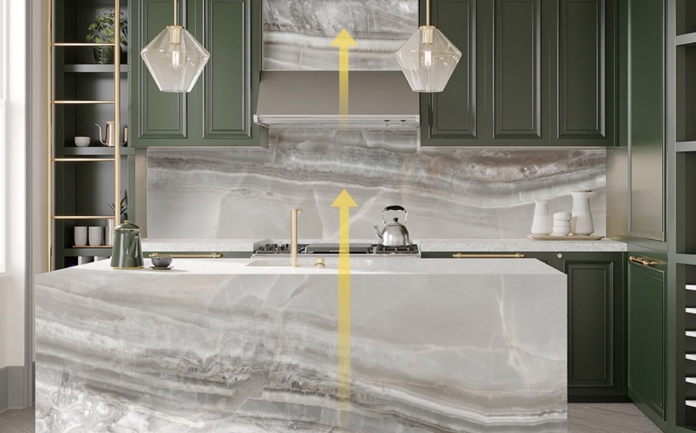 kitchen setting Doral bioquartz